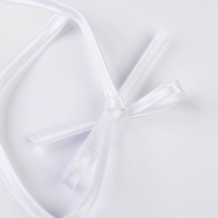 Нагрудник детский 18х18 см., микрофибра с ПВХ  покрытием «Витоша», белый Нагрудник детский 18х18 см., микрофибра с ПВХ  покрытием «Витоша», белый