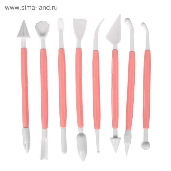 Набор стеков для лепки из глины, пластилина, пластики, 8 штук, МИКС Набор стеков для лепки из глины, пластилина, пластики, 8 штук, МИКС
