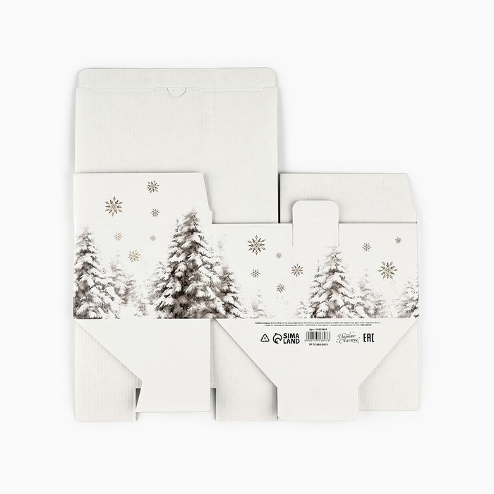 Коробка подарочная новогодняя складная «Сказочный поезд», 22 х 15 х 10 см, Новый год Коробка подарочная новогодняя складная «Сказочный поезд», 22 х 15 х 10 см, Новый год