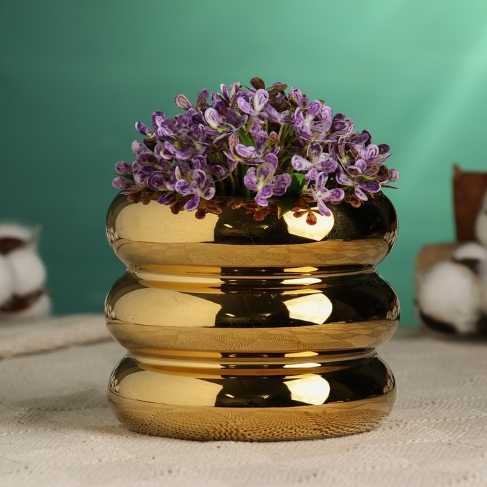 Горшок  Горшок "Ханна" 11х10см, золотой