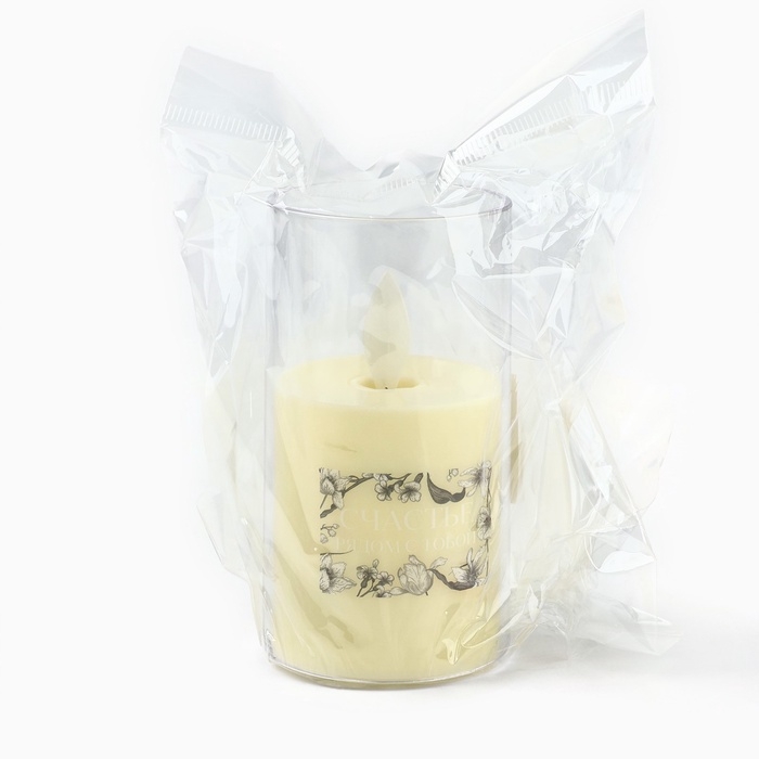 Свеча светодиодная, мод. СВ-21 «Счастье рядом с тобой», 5,3 х 10,5 см. Свеча светодиодная, мод. СВ-21 «Счастье рядом с тобой», 5,3 х 10,5 см.