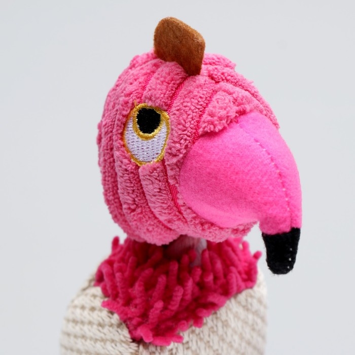 Игрушка текстильная Игрушка текстильная "Веселый фламинго", 28 х 6 см