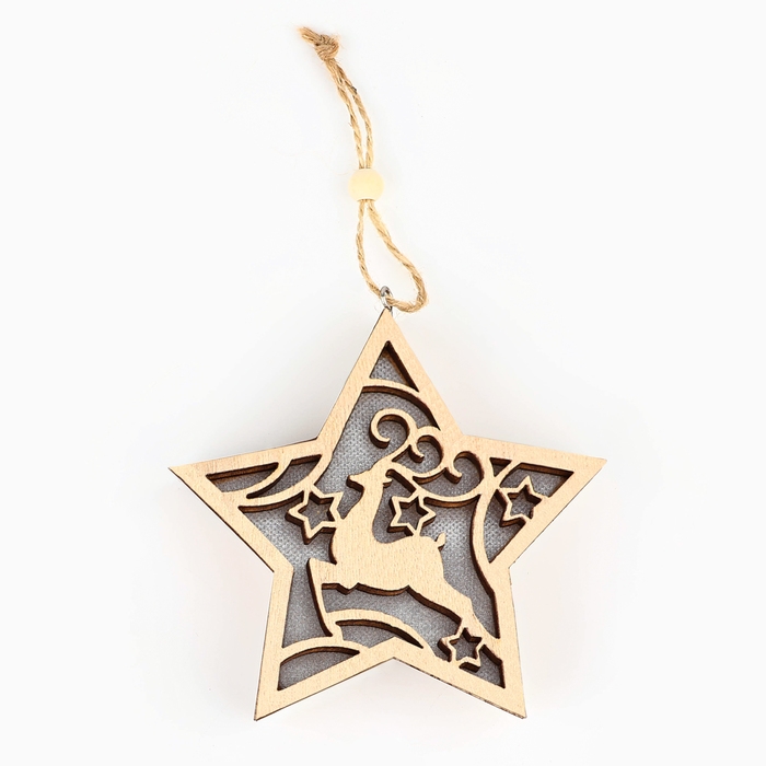 Ёлочная игрушка новогодняя «Олень», на Новый год, 11,5 х 11 см Ёлочная игрушка новогодняя «Олень», на Новый год, 11,5 х 11 см