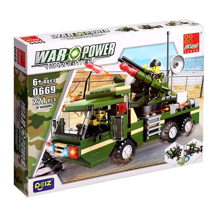 Конструктор 4 в 1 Военные &laquo;Солдаты&raquo;, 4 вида МИКС