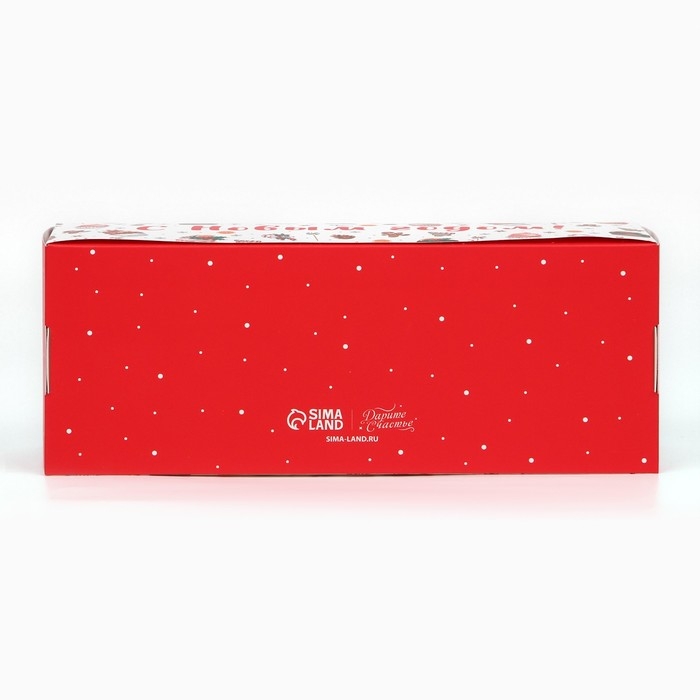 Коробка для кондитерских изделий с окном «С Новым годом», сладости, 26 х 10 х 8 см, Новый год Коробка для кондитерских изделий с окном «С Новым годом», сладости, 26 х 10 х 8 см, Новый год