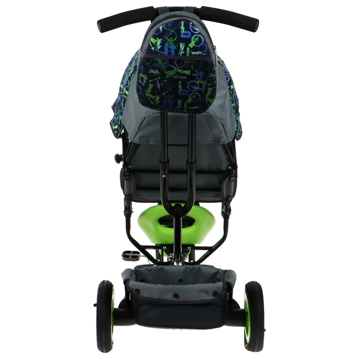 Велосипед трёхколёсный Vivat 1, принт стрелки, салатовый Велосипед трёхколёсный Vivat 1, принт стрелки, салатовый