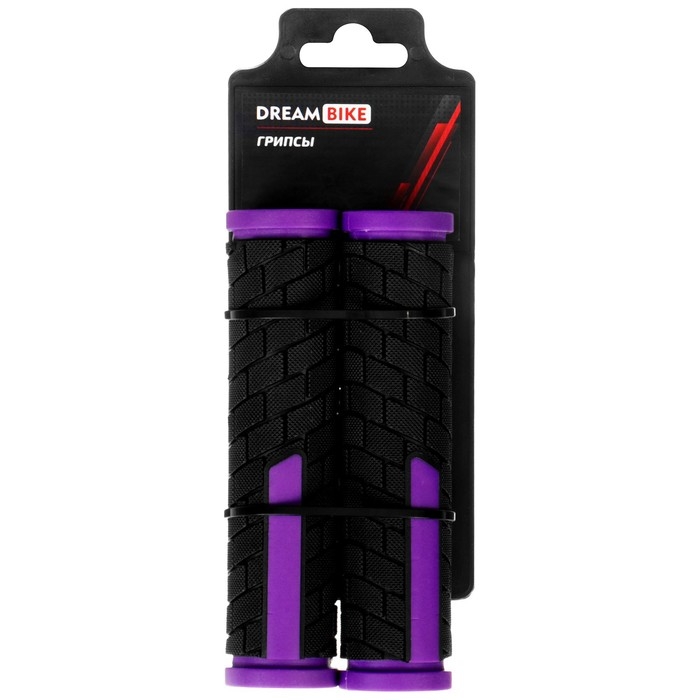 Грипсы Dream Bike, 128 мм, цвет чёрный/фиолетовый Грипсы Dream Bike, 128 мм, цвет чёрный/фиолетовый