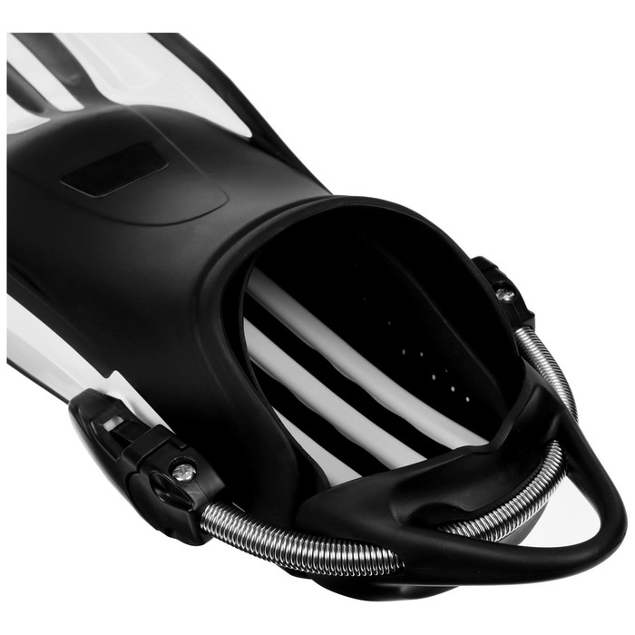 Ласты для дайвинга ONLYTOP, с открытой пяткой, р. 45-47, цвет чёрный/белый Ласты для дайвинга ONLYTOP, с открытой пяткой, р. 45-47, цвет чёрный/белый