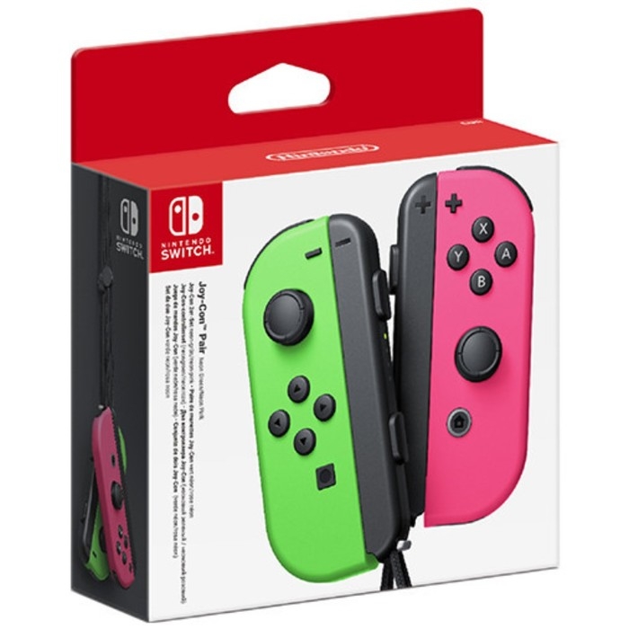 Набор контроллеров Nintendo Joy-Con, беспр,вибрация, для Nintendo Switch,  зеленый, розовый Набор контроллеров Nintendo Joy-Con, беспр,вибрация, для Nintendo Switch,  зеленый, розовый