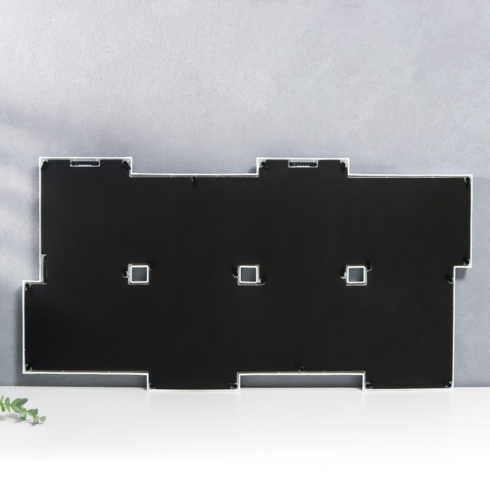 Мультирамка PLATINUM коллаж на 8 фото 10х15 см, белый с серебром Мультирамка PLATINUM коллаж на 8 фото 10х15 см, белый с серебром