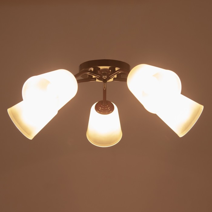 Люстра Люстра "Онлайн" (цилиндр) 5х15Вт Е27 МОДЕЛЬ: BR 00221 венге/прозрачный