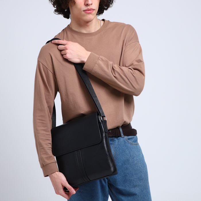 Сумка мужская, цвет чёрный Сумка мужская, цвет чёрный