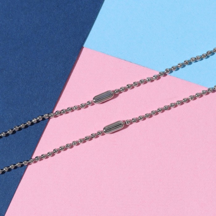 Кулоны «Неразлучники» яркие сердечки, цвет розово-синий в серебре, 45 см Кулоны «Неразлучники» яркие сердечки, цвет розово-синий в серебре, 45 см