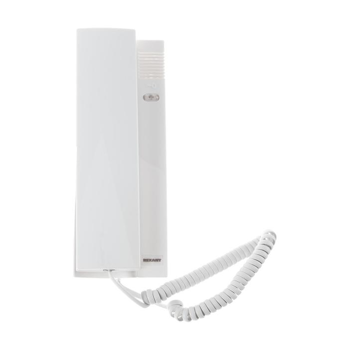 Аудиотрубка для домофона Rexant 45-0347, индикатор, белая Аудиотрубка для домофона Rexant 45-0347, индикатор, белая