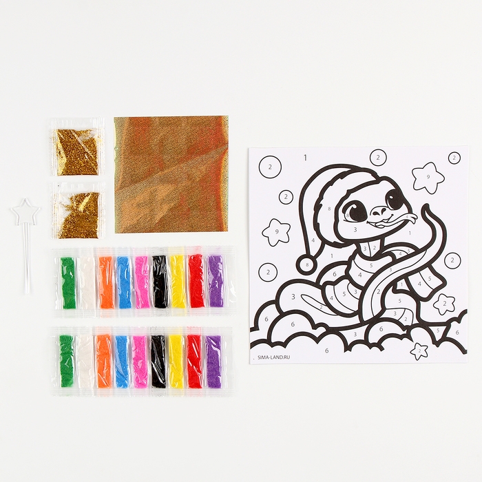 Сияющая фреска на новый год «Веселая Змейка»», новогодний набор для творчества, символ года 2025 Сияющая фреска на новый год «Веселая Змейка»», новогодний набор для творчества, символ года 2025