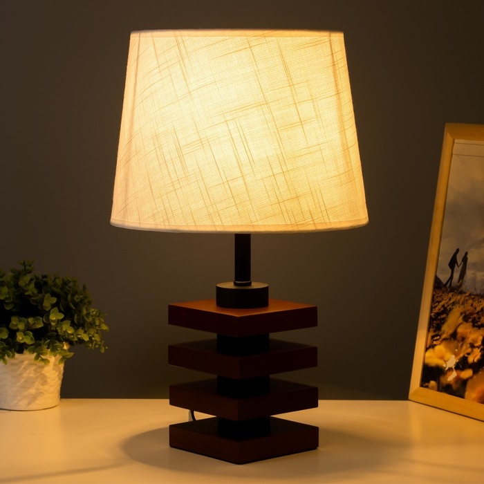 Настольная лампа Настольная лампа "Консель" E27 40Вт коричневый 25х25х42,5 см RISALUX