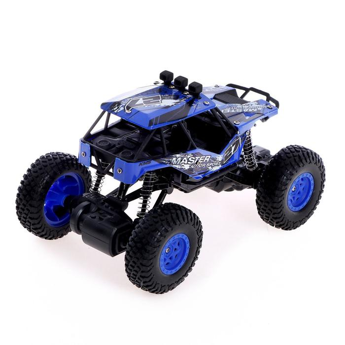 Джип радиоуправляемый «Кросс», работает от батареек, цвет синий Джип радиоуправляемый «Кросс», работает от батареек, цвет синий