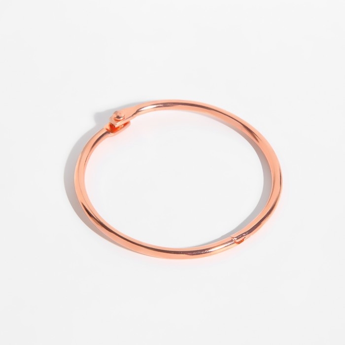 Кольцо для карниза, разъёмное, d = 50/56 мм, 10 шт, цвет розовое золото Кольцо для карниза, разъёмное, d = 50/56 мм, 10 шт, цвет розовое золото