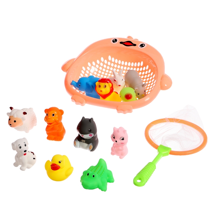 Набор игрушек для ванны «Поймай малыша», 15 предметов, МИКС Набор игрушек для ванны «Поймай малыша», 15 предметов, МИКС