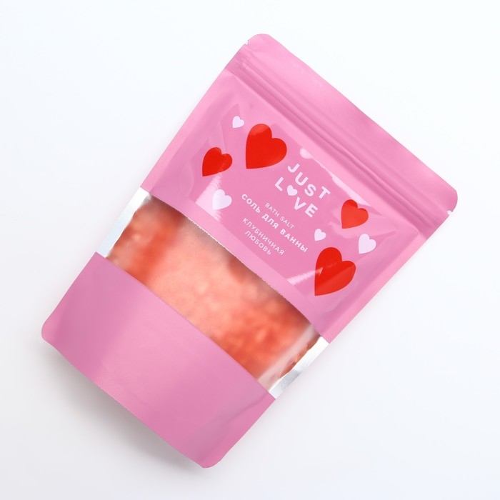 Cоль для ванны, 330 г, аромат клубничной любви, ЧИСТОЕ СЧАСТЬЕ Cоль для ванны, 330 г, аромат клубничной любви, ЧИСТОЕ СЧАСТЬЕ