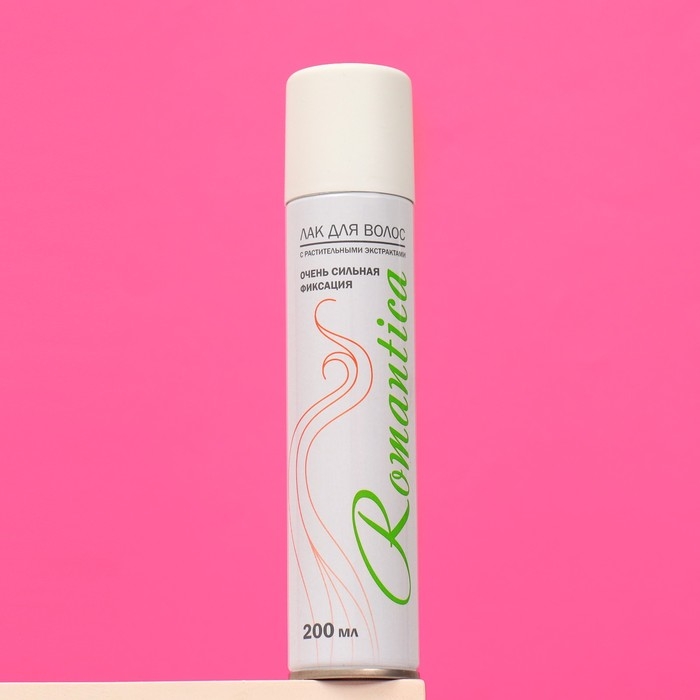 Лак для волос  Лак для волос "Романтика" очень сильная фиксация, 200 мл