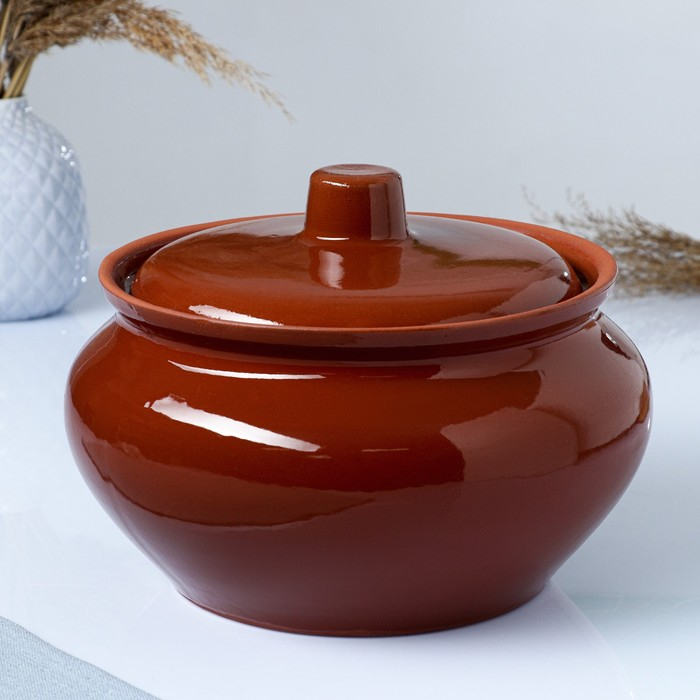 Жаровня коричневая, 3л, без ручек Жаровня коричневая, 3л, без ручек