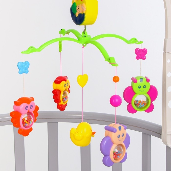 Мобиль музыкальный на кроватку «Милый малыш. Совы», заводной, Крошка Я Мобиль музыкальный на кроватку «Милый малыш. Совы», заводной, Крошка Я