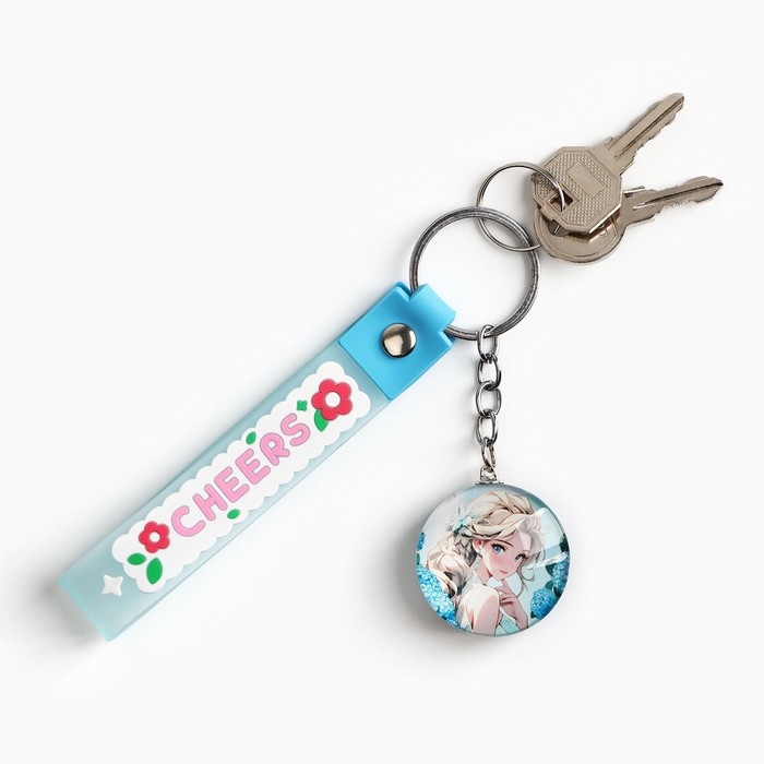 Брелок для ключей детский аниме «Девушка в цветах», 3.5 х 14 см Брелок для ключей детский аниме «Девушка в цветах», 3.5 х 14 см