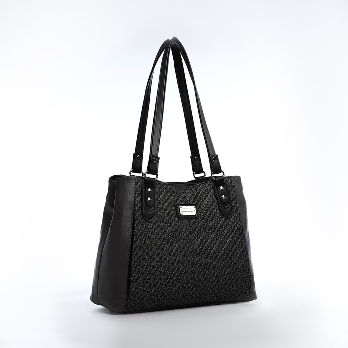 Сумка женская Сумка женская "Золотой Дождь" на молнии, цвет серый