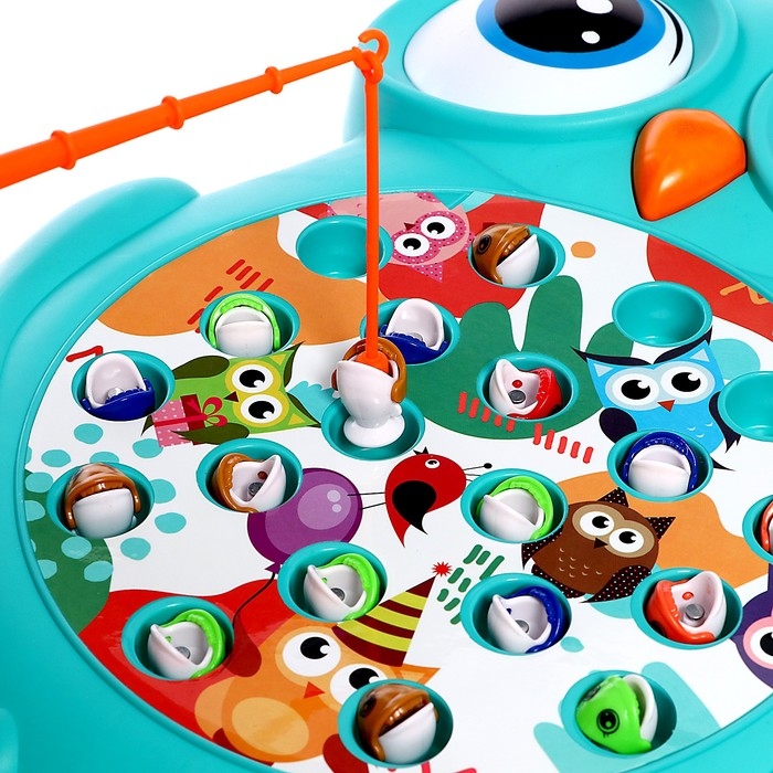 Рыбалка магнитная «Совушка», 20 рыбок, 2 удочки