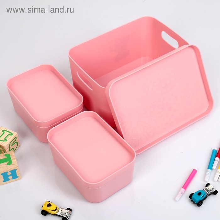 Набор органайзеров Mommy love, цвет нежно-розовый Набор органайзеров Mommy love, цвет нежно-розовый