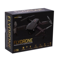 Квадрокоптер на радиоуправлении FLYDRONE, камера 1080P, барометр, Wi-Fi, 2 аккумулятора, цвет чёрный