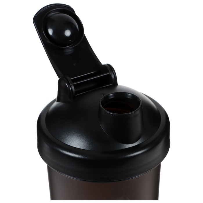 Шейкер для спортивного питания Onlytop, 600 мл, цвет черный Шейкер для спортивного питания Onlytop, 600 мл, цвет черный