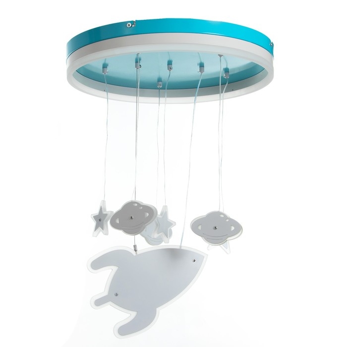 Люстра Люстра "Космос" LED 58Вт 4000К бело-голубой 50х50х60 см BayerLux