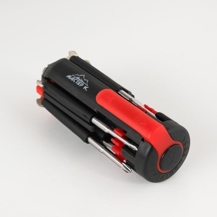 Фонарь многофункциональный, мультитул 8 в 1  Фонарь многофункциональный, мультитул 8 в 1 "Мастер К", 8 в 1, 6 LED, 3 Вт, 12 х 4 см, 3 ААА