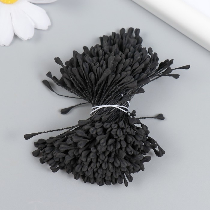 Тычинки для цветов Тычинки для цветов "Чёрный" набор 360 шт длина 6 см