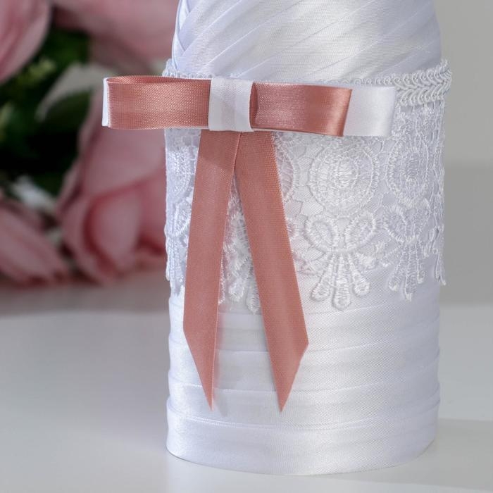 Украшение для шампанского Украшение для шампанского "Нежность", пыльная роза