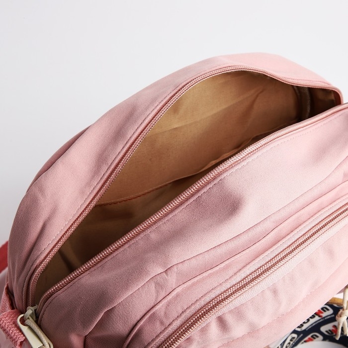 Сумка молодёжная на молнии, цвет розовый Сумка молодёжная на молнии, цвет розовый