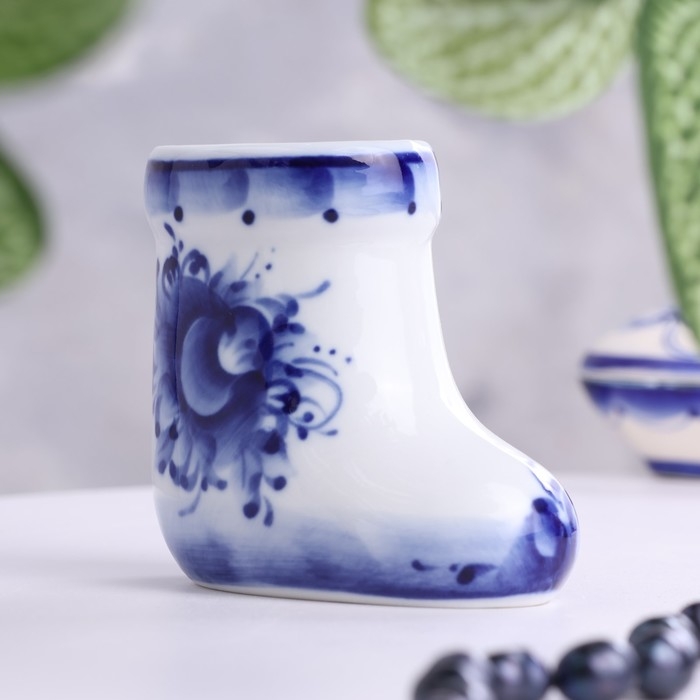 Бокальчик Бокальчик "Валенок", h-7 см, v-100 мл, фарфор