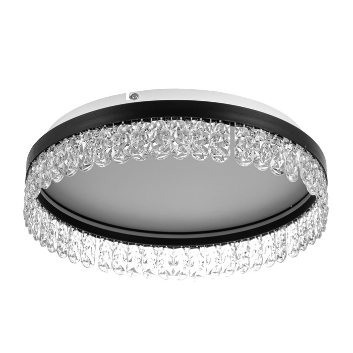 Люстра Люстра "Бахрома" LED 63Вт 3000-6000К черное золото 50х50х12смсм