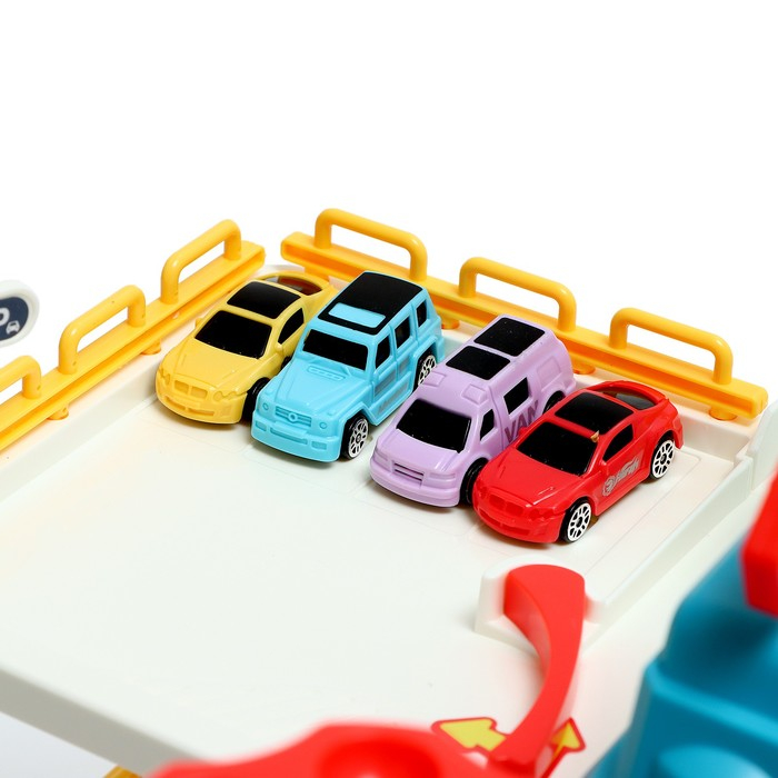 Парковка «Городская», с лифтом, 3 уровня, 4 машинки, световые и звуковые эффекты Парковка «Городская», с лифтом, 3 уровня, 4 машинки, световые и звуковые эффекты