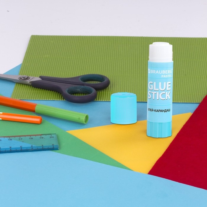 Клей-карандаш PVP 15г BRAUBERG PASTEL, Набор 4шт , блистер 271250 Клей-карандаш PVP 15г BRAUBERG PASTEL, Набор 4шт , блистер 271250