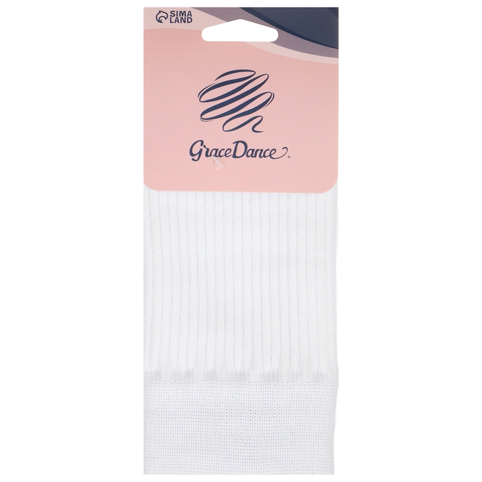 Гетры для гимнастики и танцев Grace Dance №3, длина 30 см, цвет белый Гетры для гимнастики и танцев Grace Dance №3, длина 30 см, цвет белый