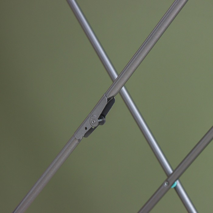 Сушилка для белья напольная складная, рабочая длина 18 м, высота от пола 95 см, ширина 54 см, цвет серый Сушилка для белья напольная складная, рабочая длина 18 м, высота от пола 95 см, ширина 54 см, цвет серый