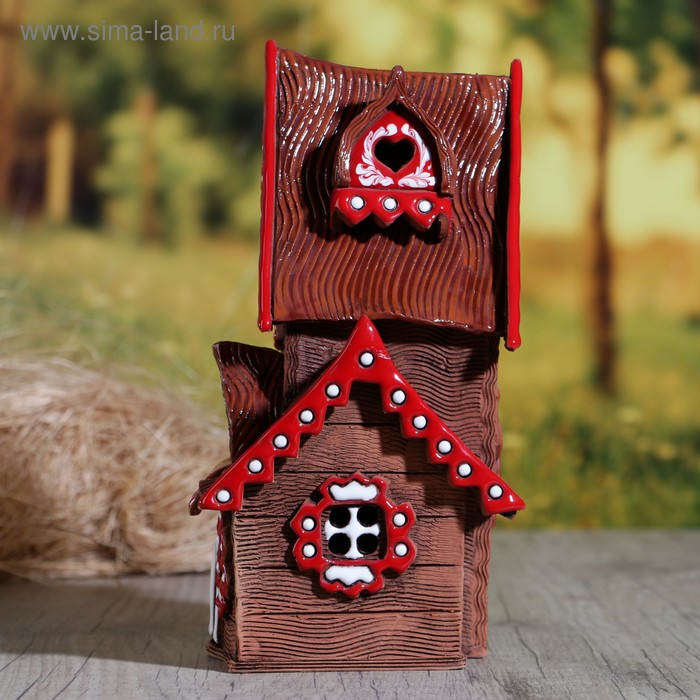 Аромалампа Домик «Варвара», 22 см, ручная работа, микс Аромалампа Домик «Варвара», 22 см, ручная работа, микс