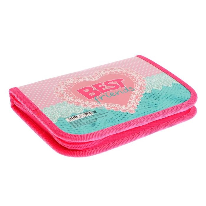 Пенал 1 секция 130 х 190 х 30 мм, с откидной планкой, ПКК 07- 5, Пенал 1 секция 130 х 190 х 30 мм, с откидной планкой, ПКК 07- 5, "Щенята", ламинированный картон 59638