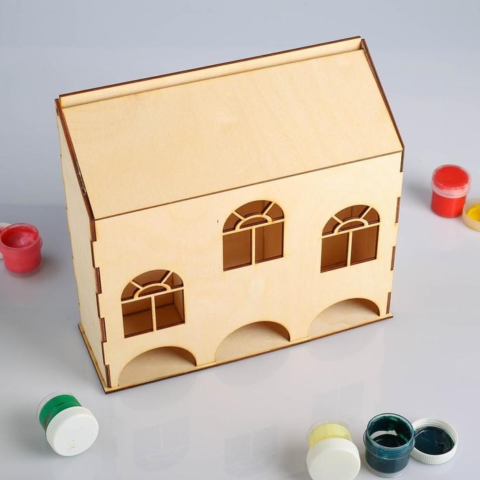 Заготовка для декупажа Заготовка для декупажа "Чайный домик низкий" 3 секции 25 х 8 х 23 см