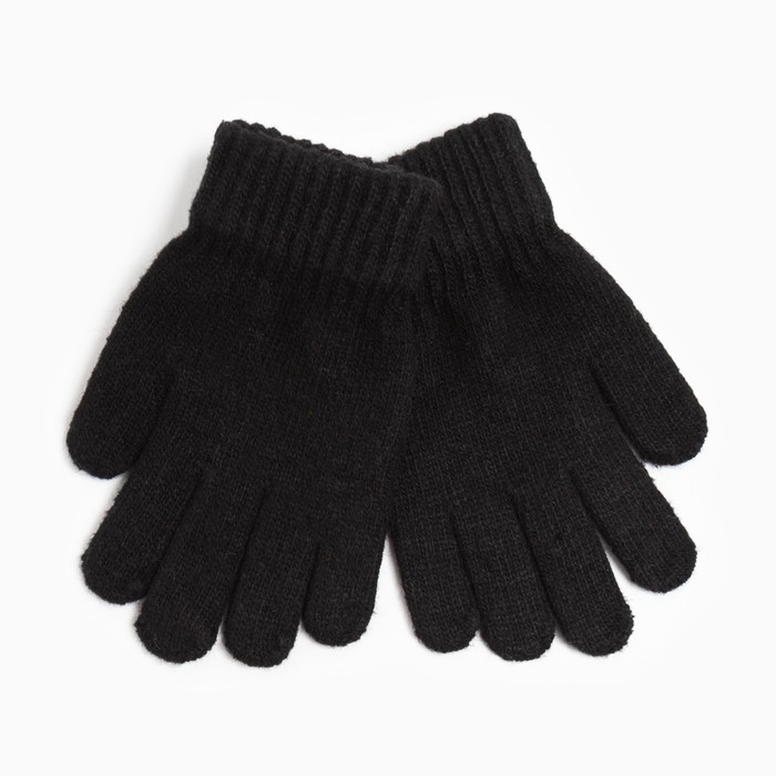 Перчатки детские, цвет чёрный, размер 17 (11-12 лет) Перчатки детские, цвет чёрный, размер 17 (11-12 лет)