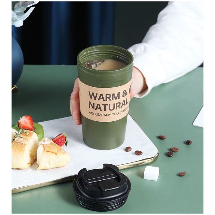 Термокружка, 420 мл, Casual, зелёная Термокружка, 420 мл, Casual, зелёная