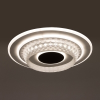 Люстра с ПДУ 1990/1 LED 130Вт 3000-6000К диммер белый 50х50х8 см BayerLux